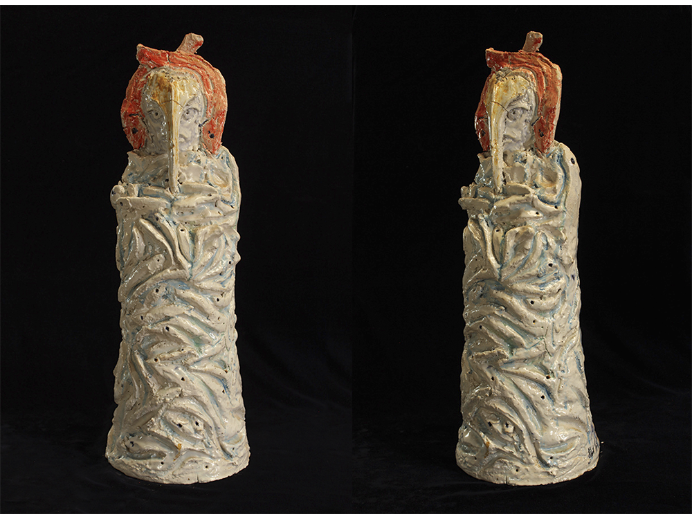 22 Cardumen, 2014 cerámica de alta temperatura 71 x 25 x 24 cm 