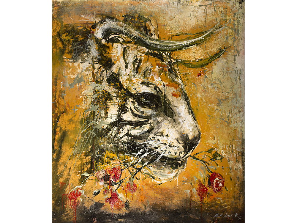  4.1 Tigre, 2015, óleo sobre tela 140 x 120 cm