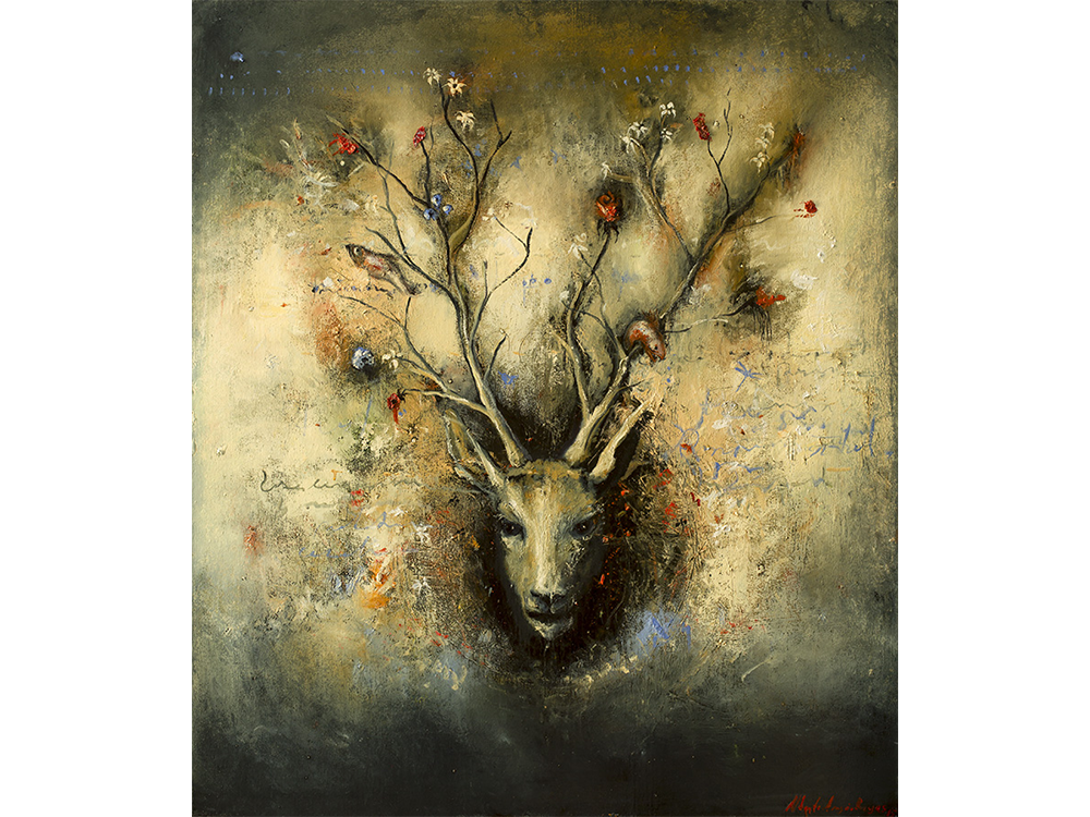 13 La sombra dle imaginario, 2015, óleo sobre tela, 140 x 120 cm 