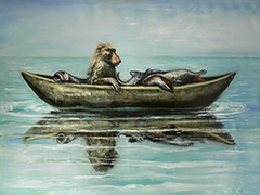 2 Infinito mar de la ilusión , 2016, óleo sobre tela 180 x 180 cm PORTADA