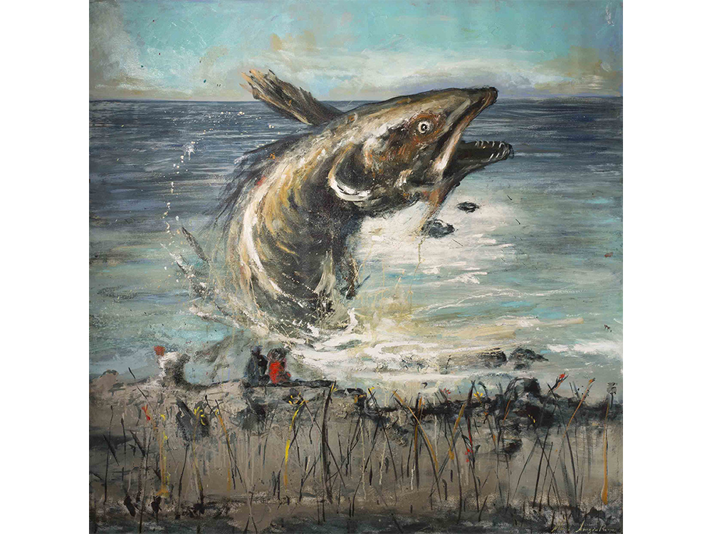 0 El Gran pez, 2014, 150 x 150 cm PORTADA 