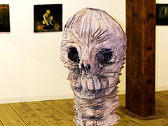 18 Skull, 155 x 60 cm 