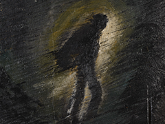 29 Walking man II, oil on wood 39 x 45 cm 