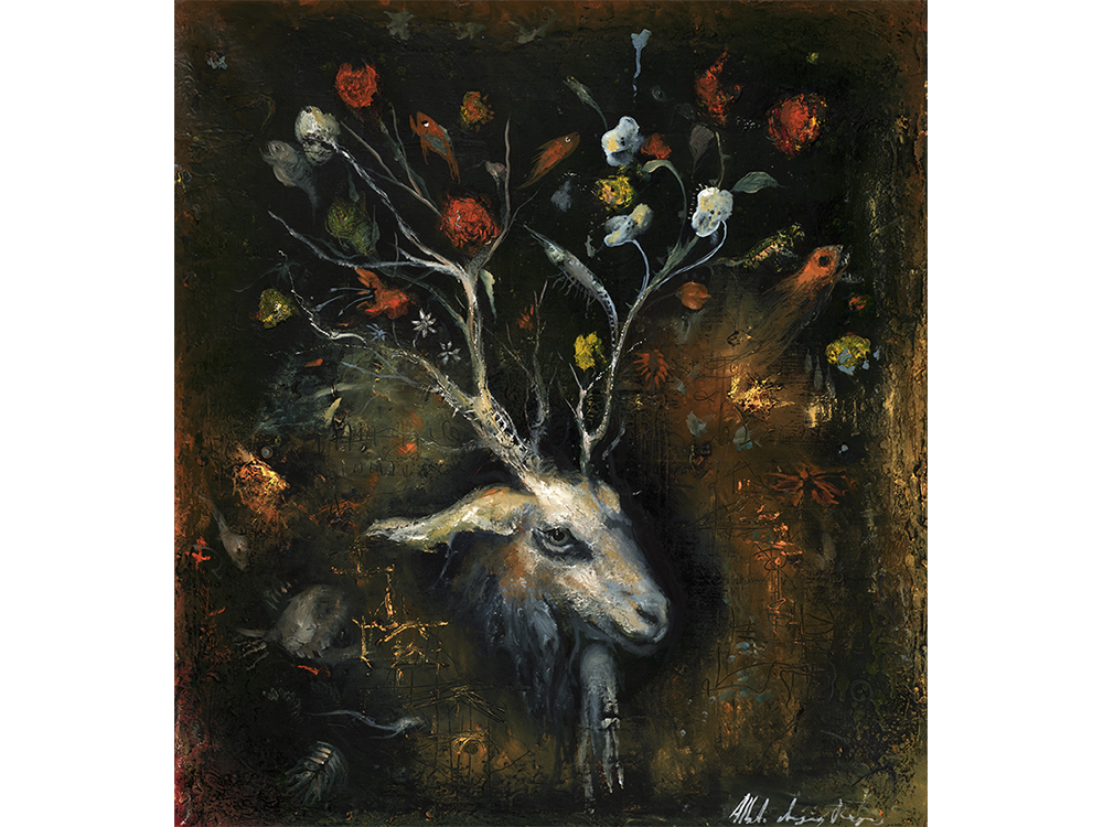 31 Flores del mal, 2015, óleo sobre tela 85 x 77 cm
