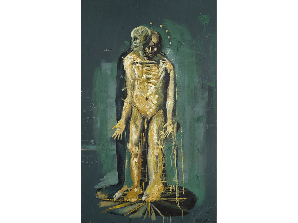 126 Díptico hombre, óleo sobre tela, 250 x 150 cm 