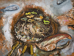 MARIPOSAS TIGRE, óleo sobre tela, 200 x 200 cm